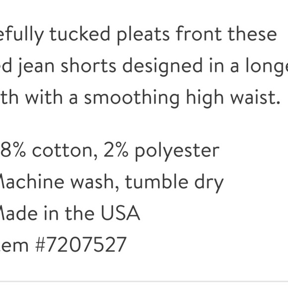 Nili Lotan Long Jean Shorts Women’s Julie Trouser Shorts - Picture 7 of 15